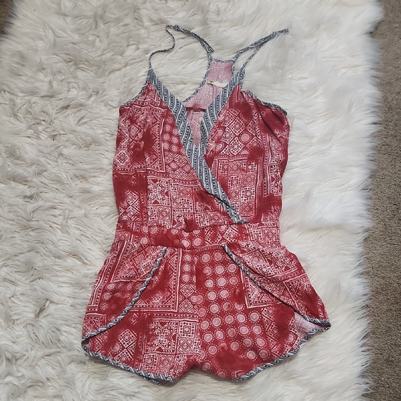 Ocean Drive Pants - Ocean Drive Printed Romper- Medium